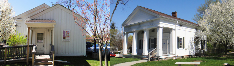 The Back Door Food Pantry is located at the rear of Wisdom House.