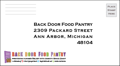 Back Door Food Pantry | 2309 Packard St | Ann Arbor, MI 48104